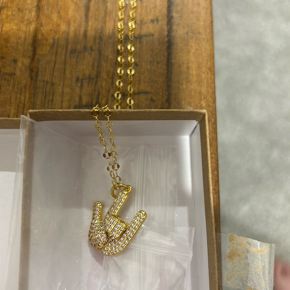 NWT Allison Avery necklace and charm